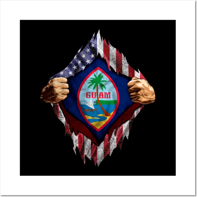 Guam USA Flag Wall Art by Dailygrind